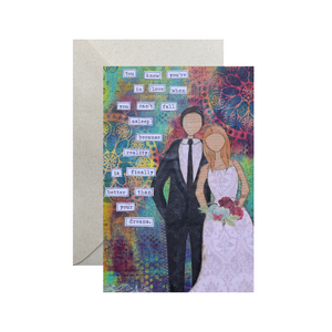 in love… wedding couple card