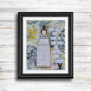manifest your dreams… inspirational print