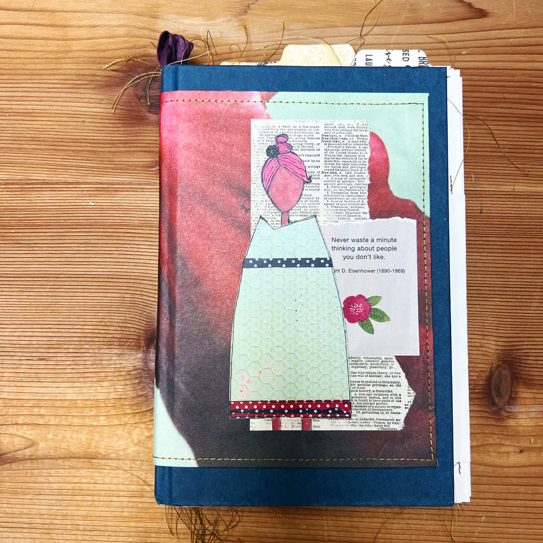 never waste a minute… handmade journal