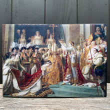 Load image into Gallery viewer, napoleon &amp; joséphine, louvre... resin on wood
