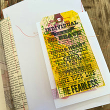 Load image into Gallery viewer, post card... handmade journal
