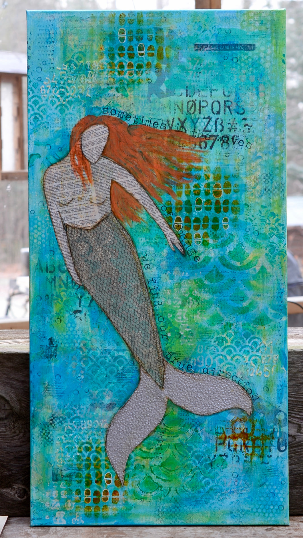 mermaid… inspirational canvas